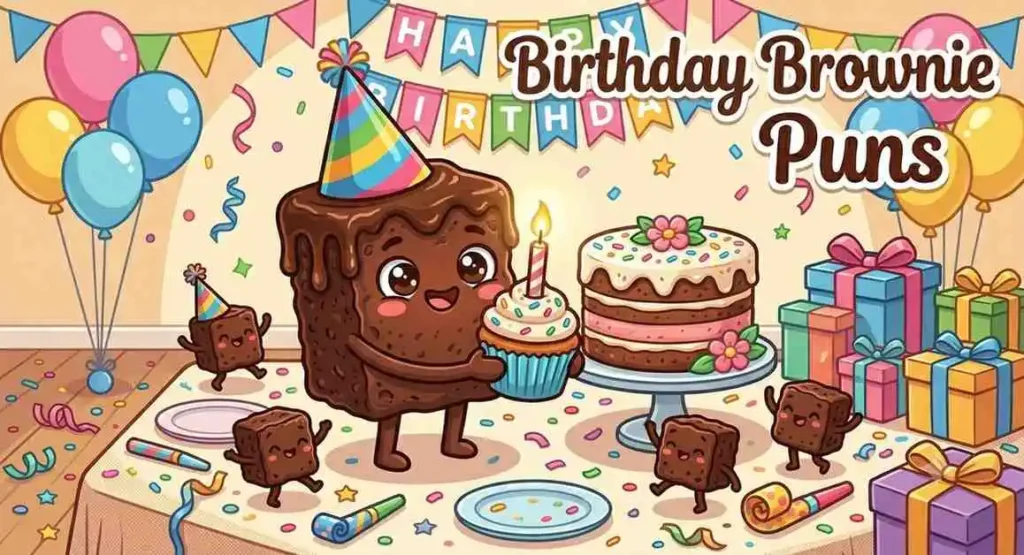 Brownie birthday party celebration