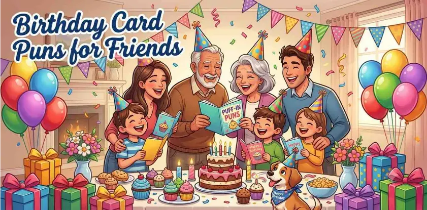 Birthday Card Puns for Friends            