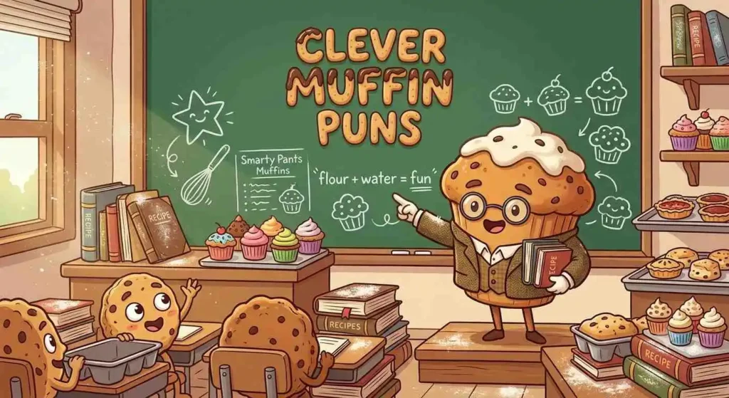 Smart muffin reading a book