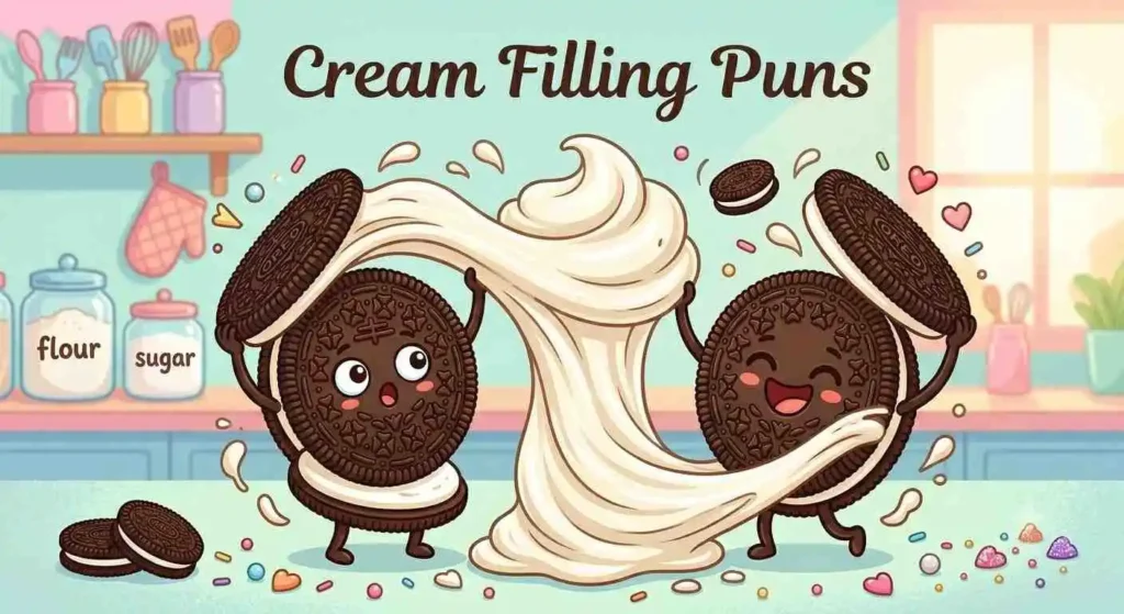 Oreo cookies with cream filling