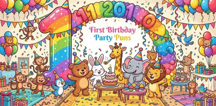 First Birthday Party Puns