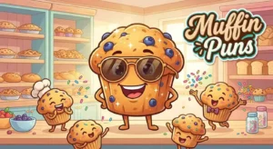 Smiling muffin characters