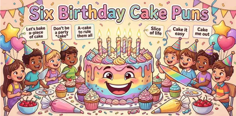 Six Birthday Cake Puns