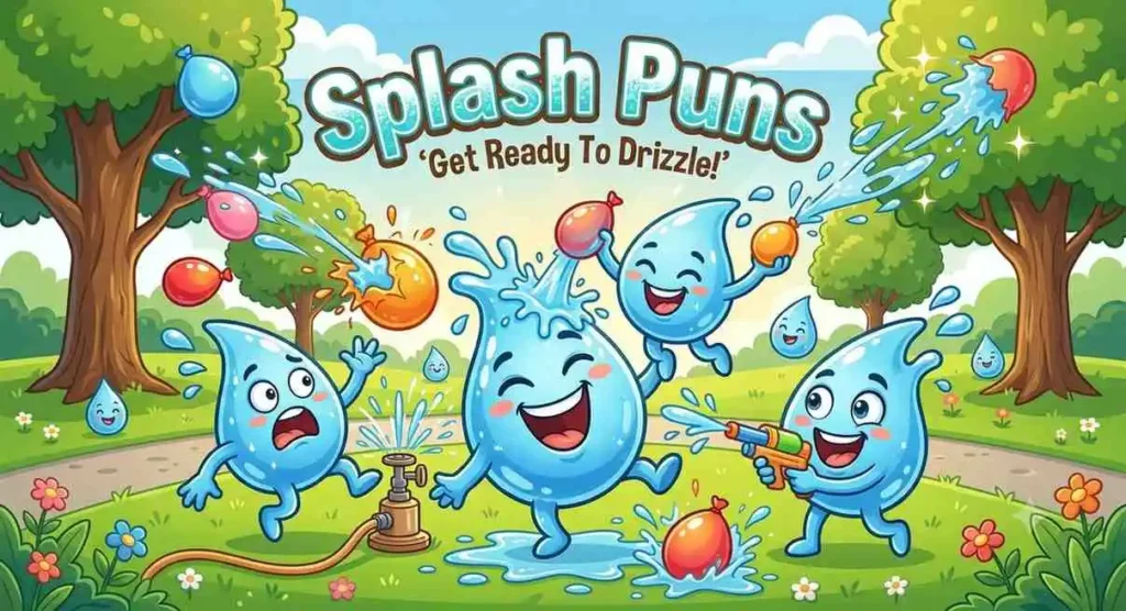Splash characters playing outside