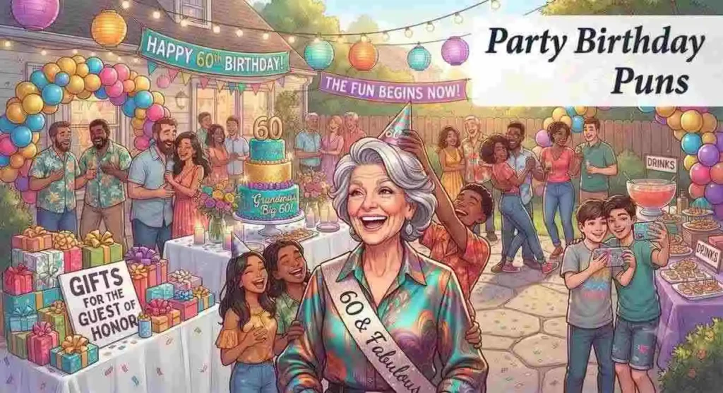 60th birthday party scene
