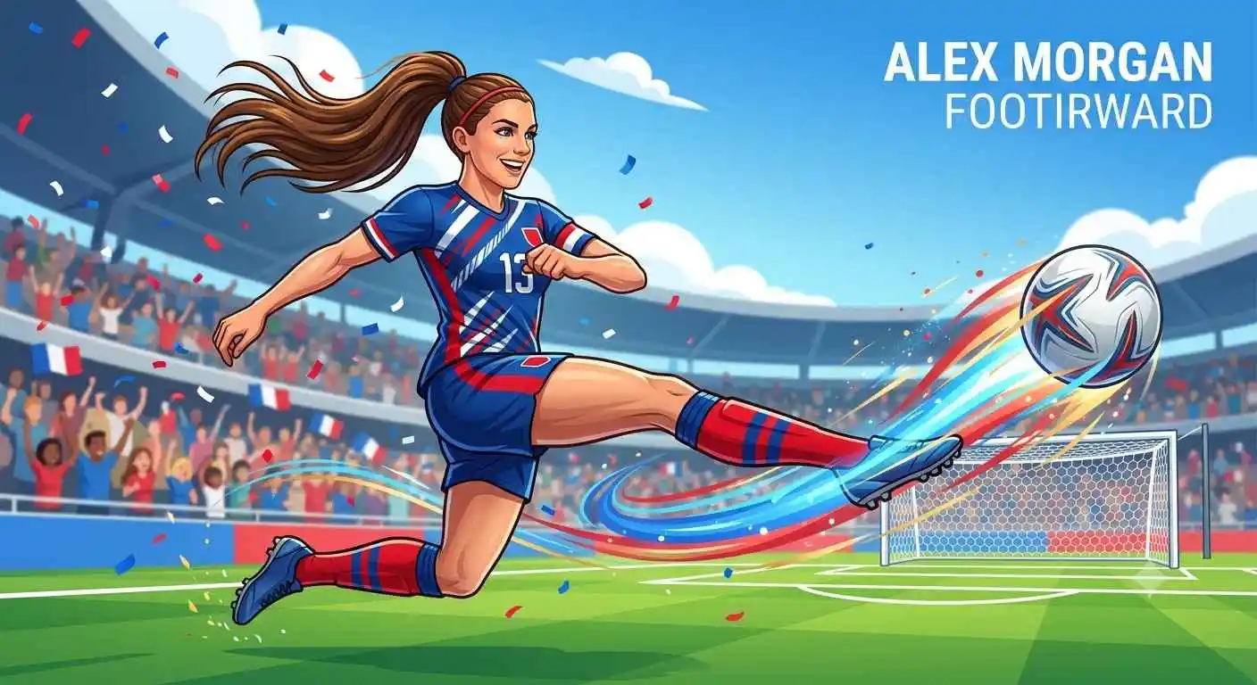 soccer star kicking ball