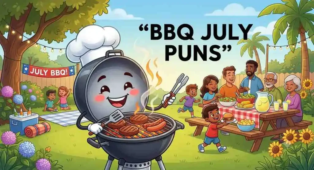 Funny BBQ July party