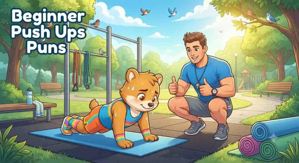 Beginner learning push-ups