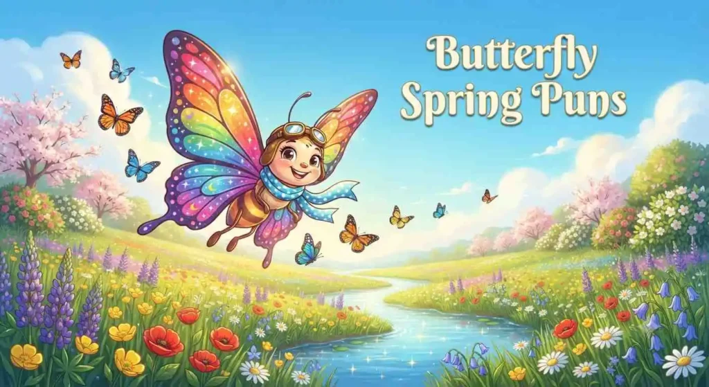 Colorful butterfly spring