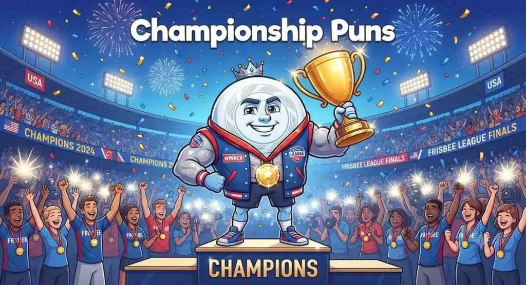 Champion frisbee wins trophy