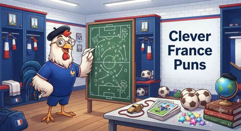 Clever France football mascot