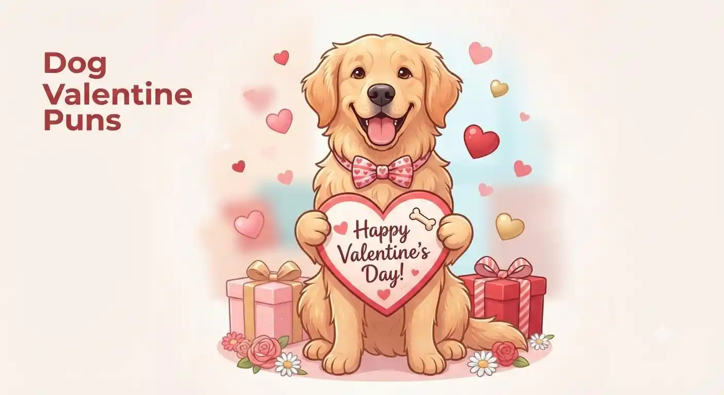 Cute dog Valentine illustration