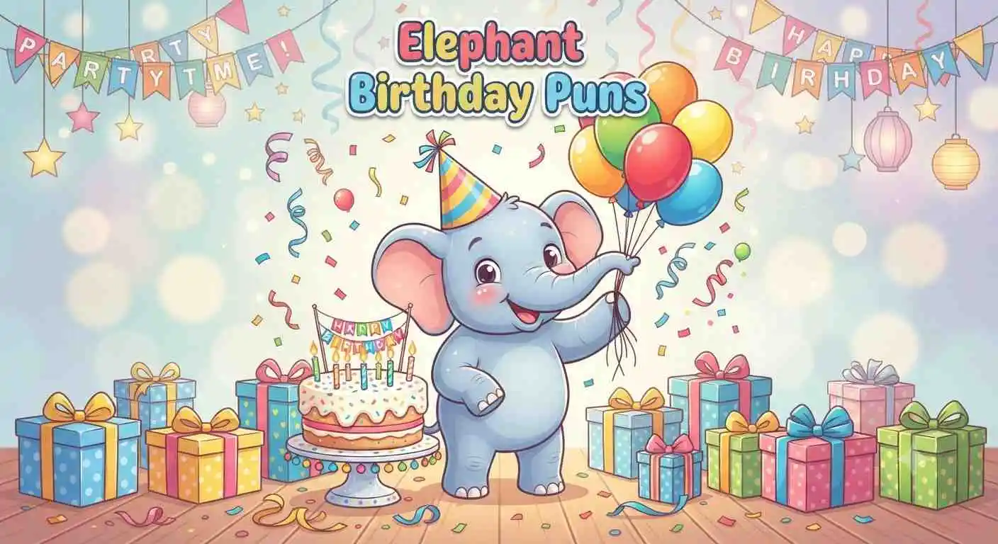 Cute elephant birthday party