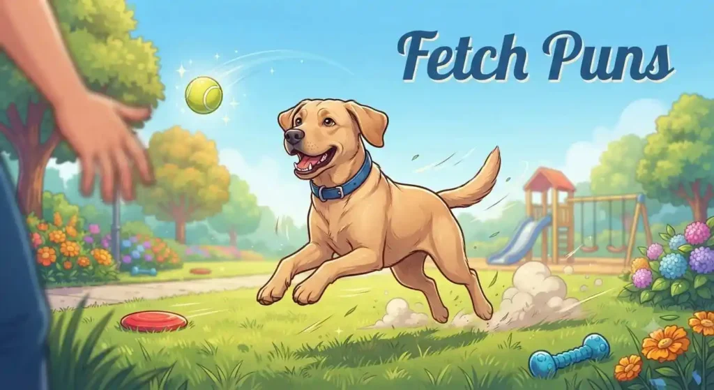Labrador fetching ball in park