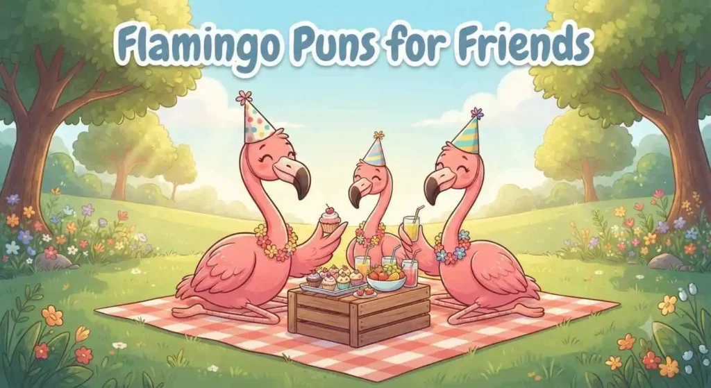 Flamingo friends birthday surprise