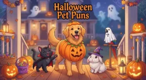 Funny Halloween pets together