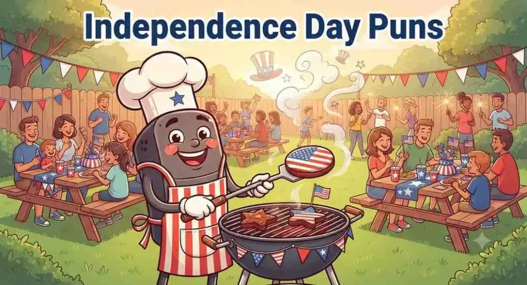 Funny BBQ grill celebration