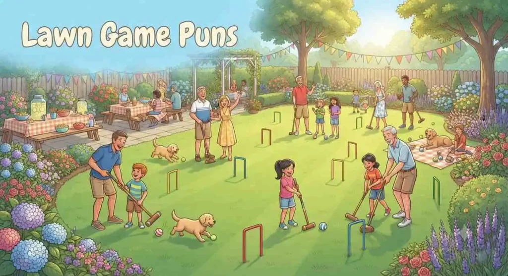 Backyard lawn game fun