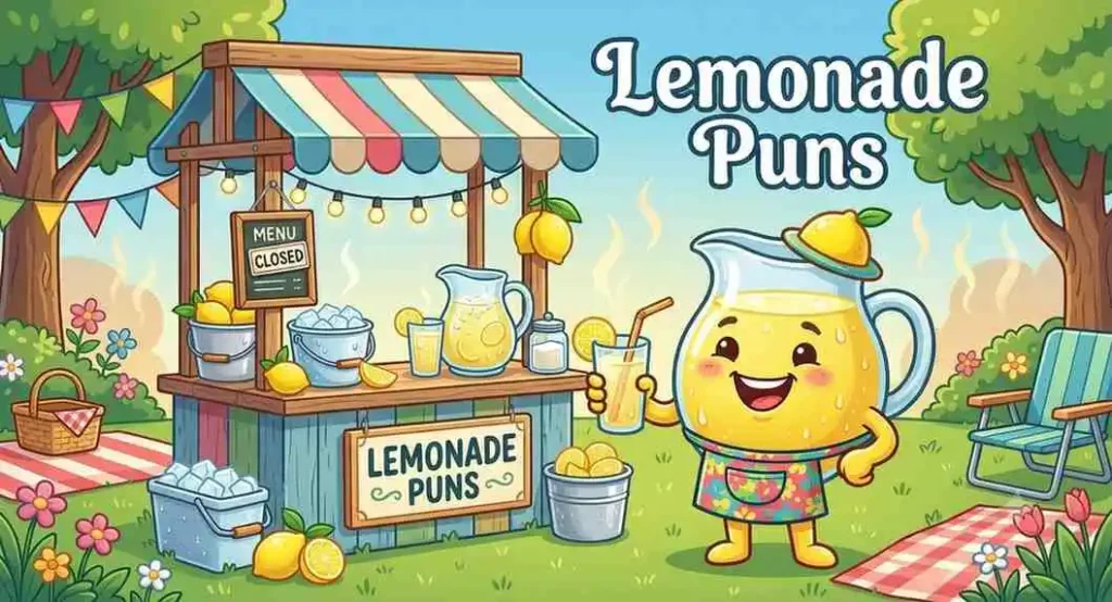 Funny lemonade stand summer