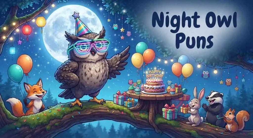 Night owl birthday party