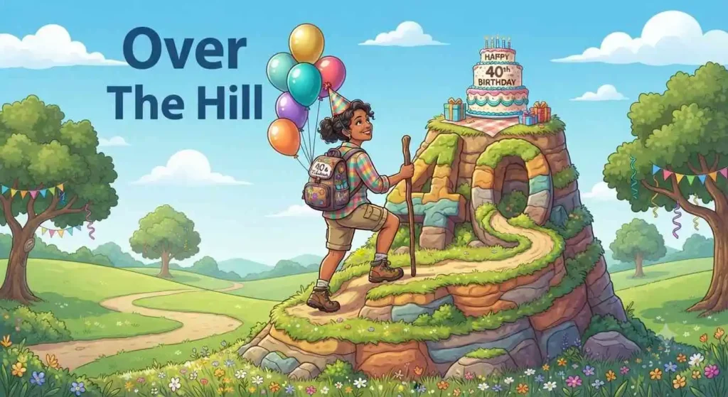 Funny over hill birthday