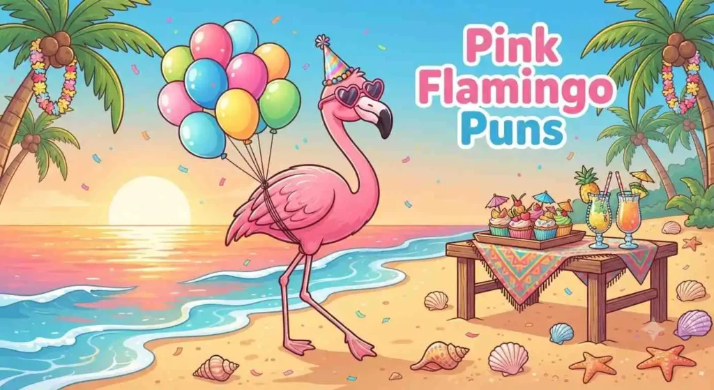 Flamingo beach birthday party