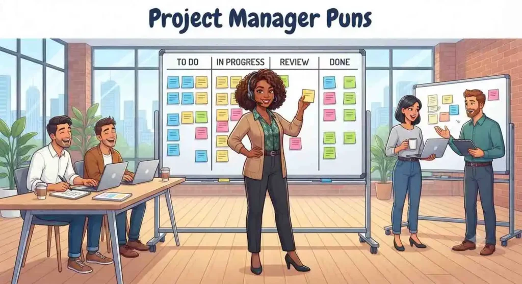 project manager smiling