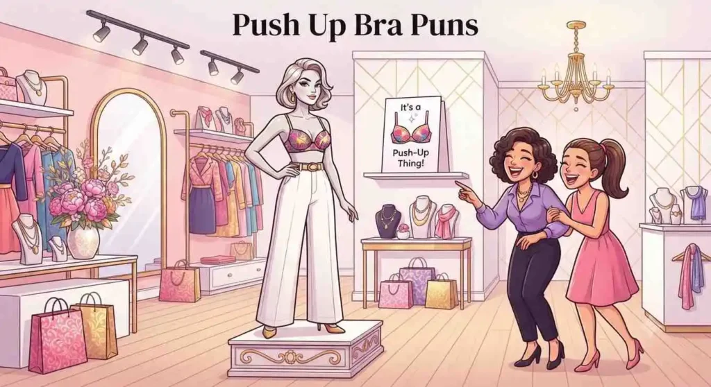 Funny bra shopping scene