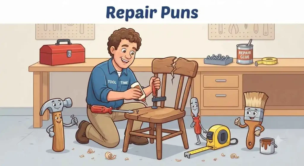 repair shop scene