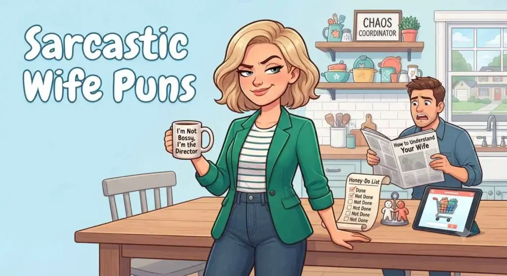Sarcastic wife character