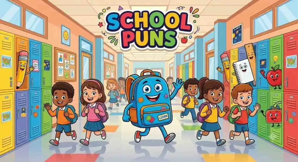 Happy students at school