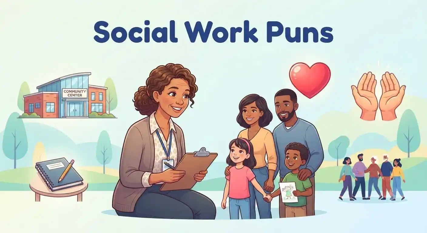 Happy social worker smiling