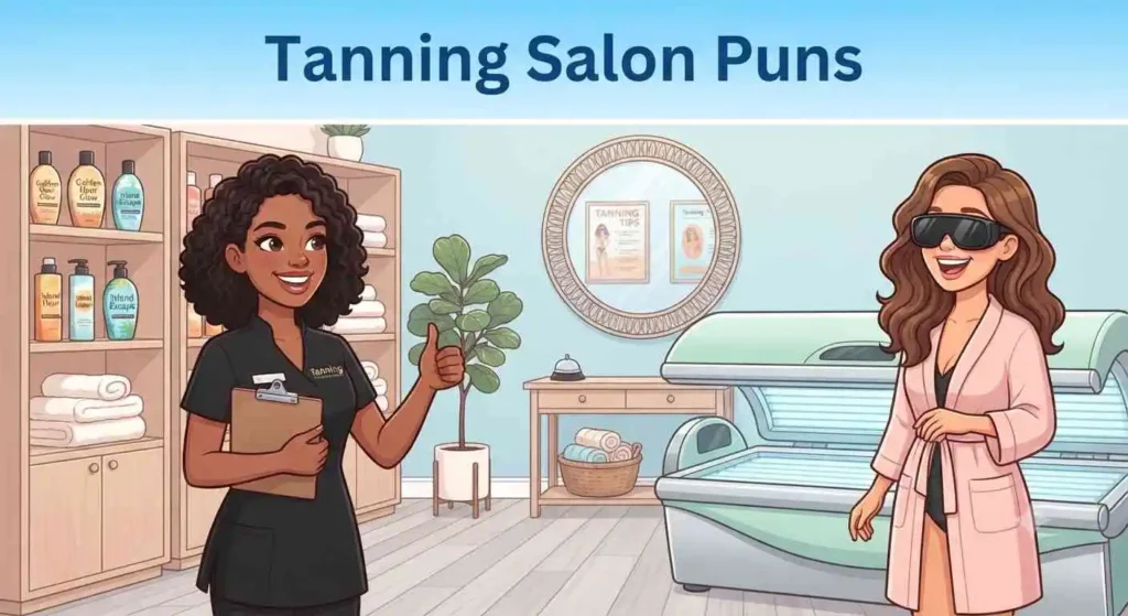 Funny tanning salon