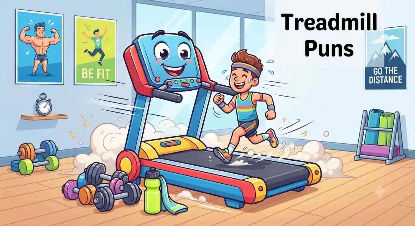 Funny treadmill runner