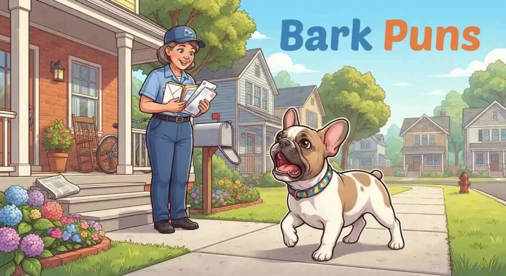 Funny puppy barking