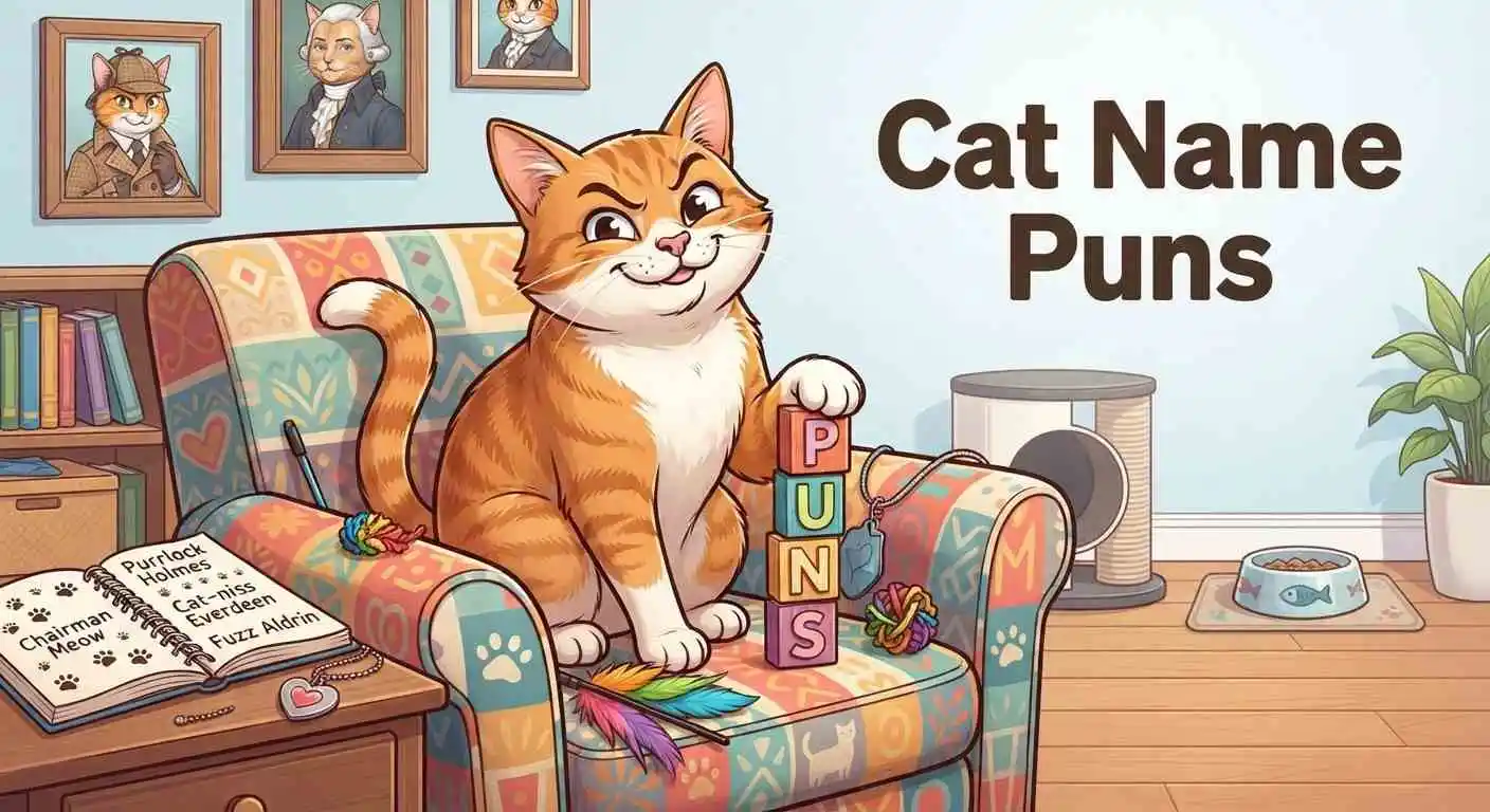 Funny cat name puns
