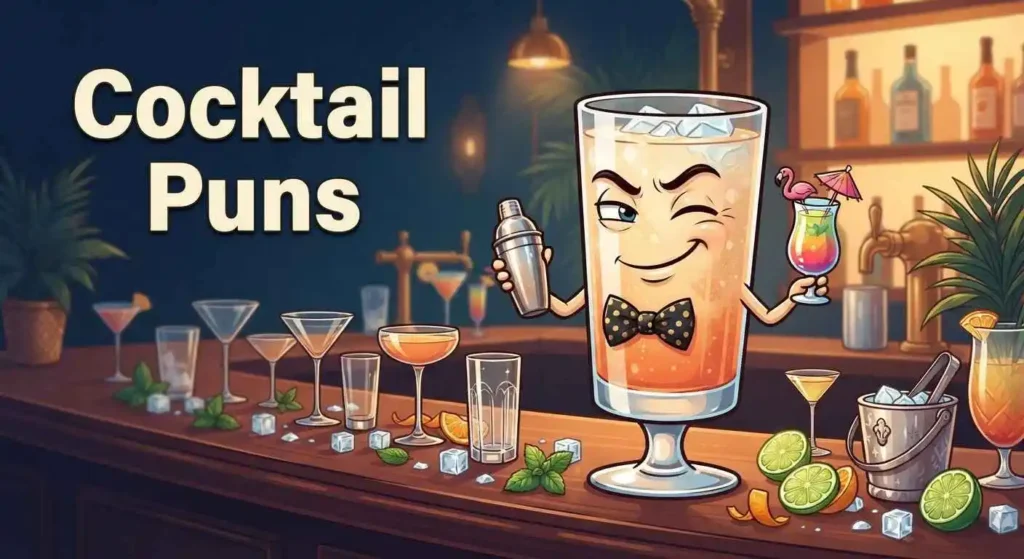 Funny  cocktail puns