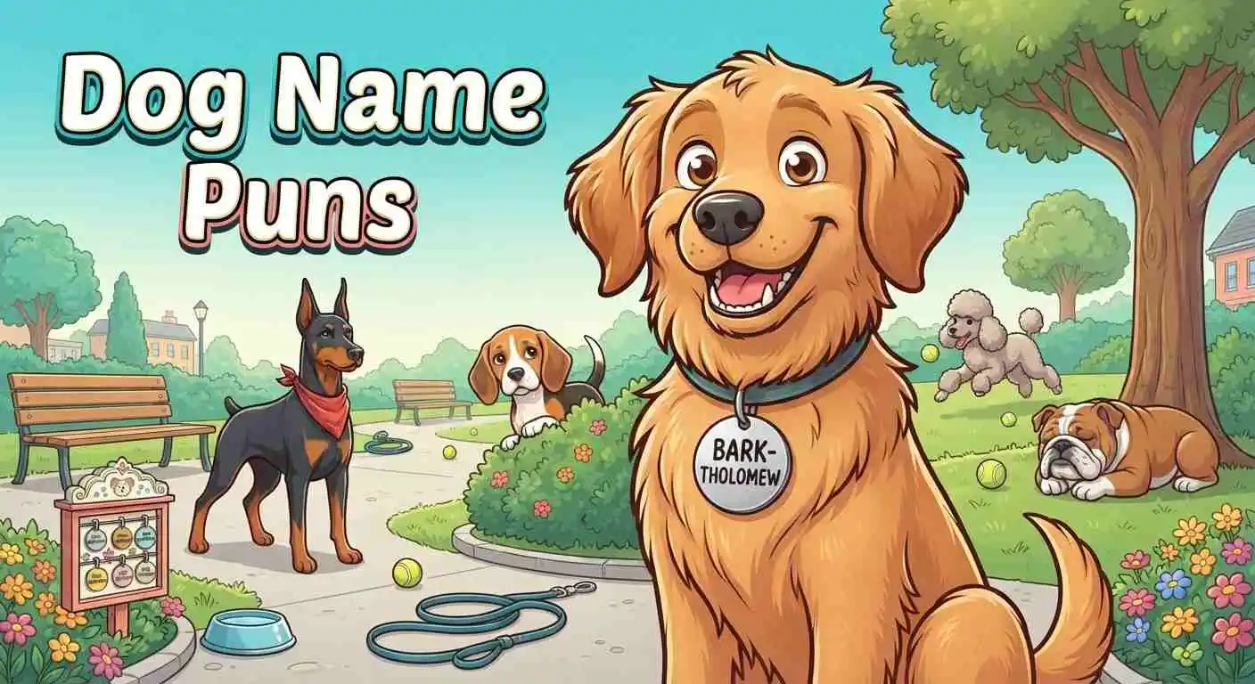 Funny dogs with pun names