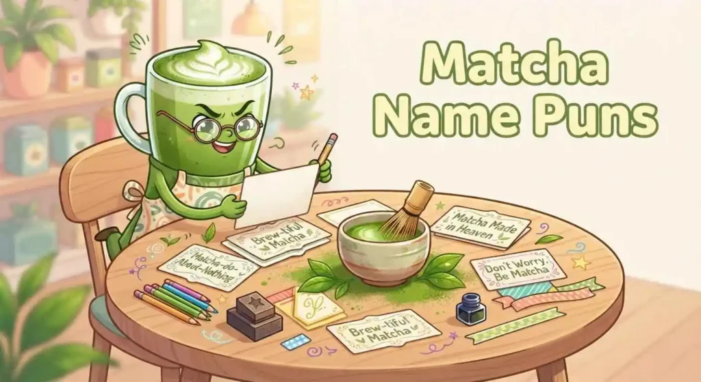 Matcha character with creative name ideas