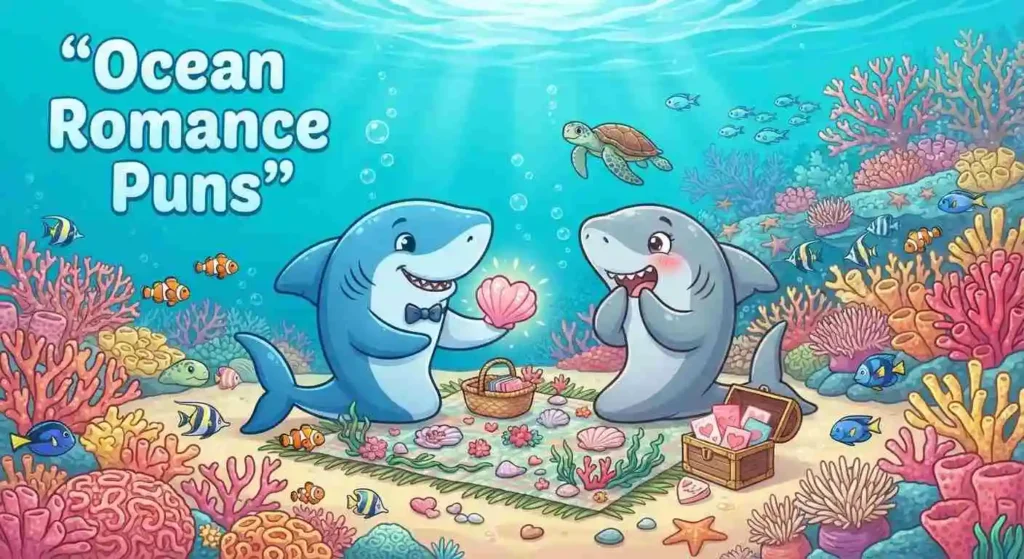 Sharks enjoying ocean romance