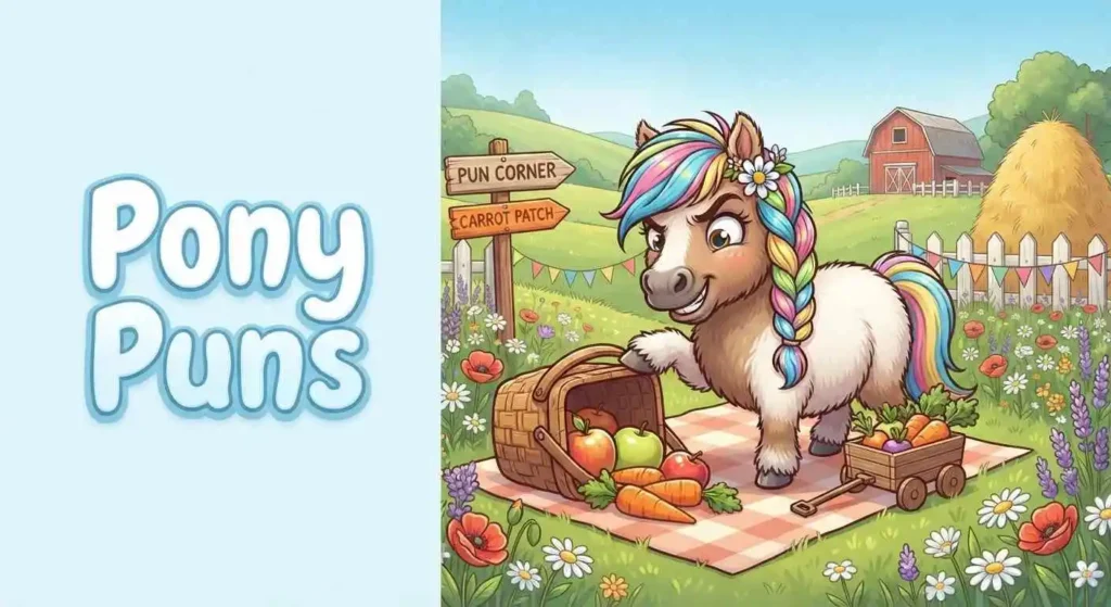 Cute pony funny scene