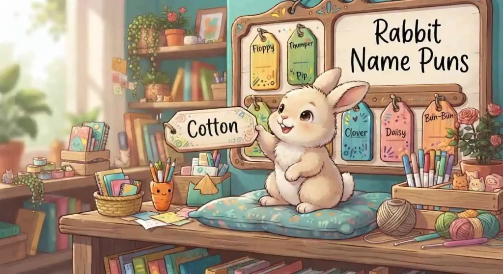 Rabbit choosing funny name