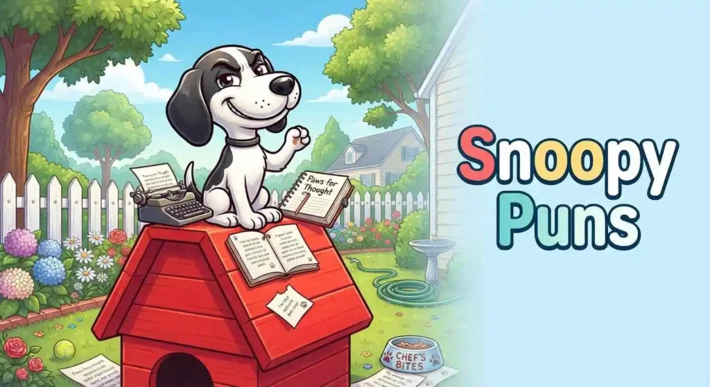beagle with pun humor