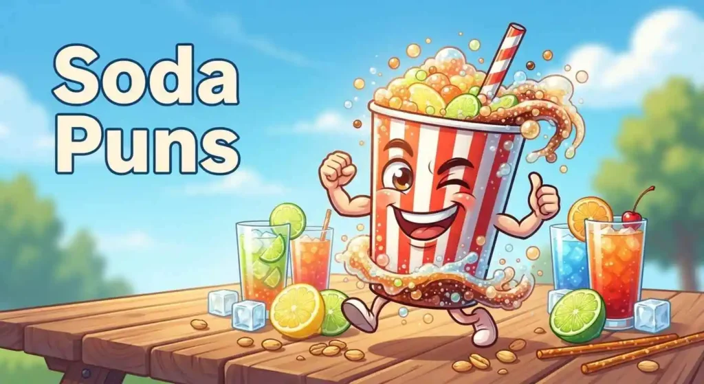 Colorful  soda puns