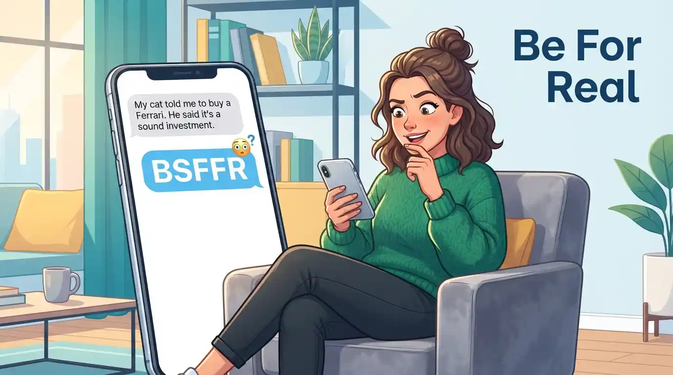 Adult reacting to BSFFR text