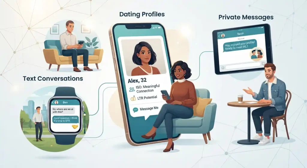 Dating abbreviations appearing in profiles texts and DMs