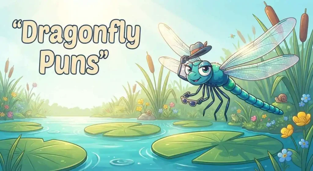 Funny dragonfly outdoors