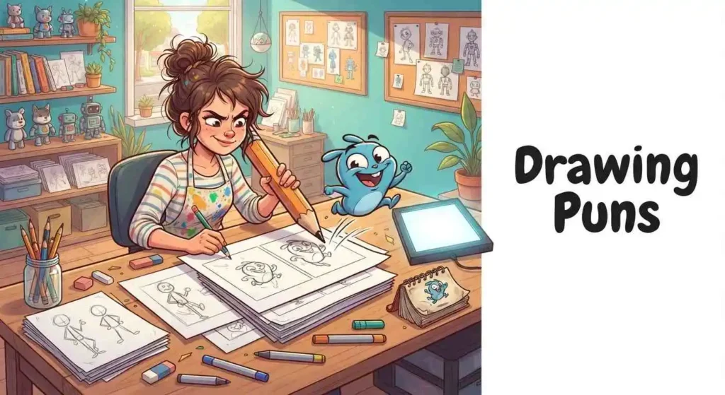 artist creating animated drawings