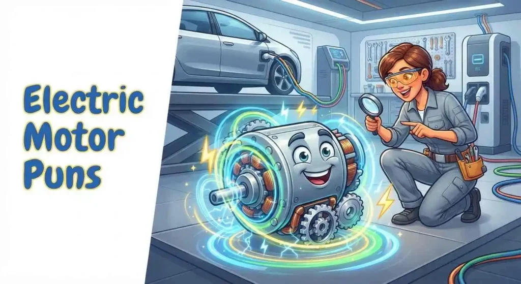 Playful electric motor powering car