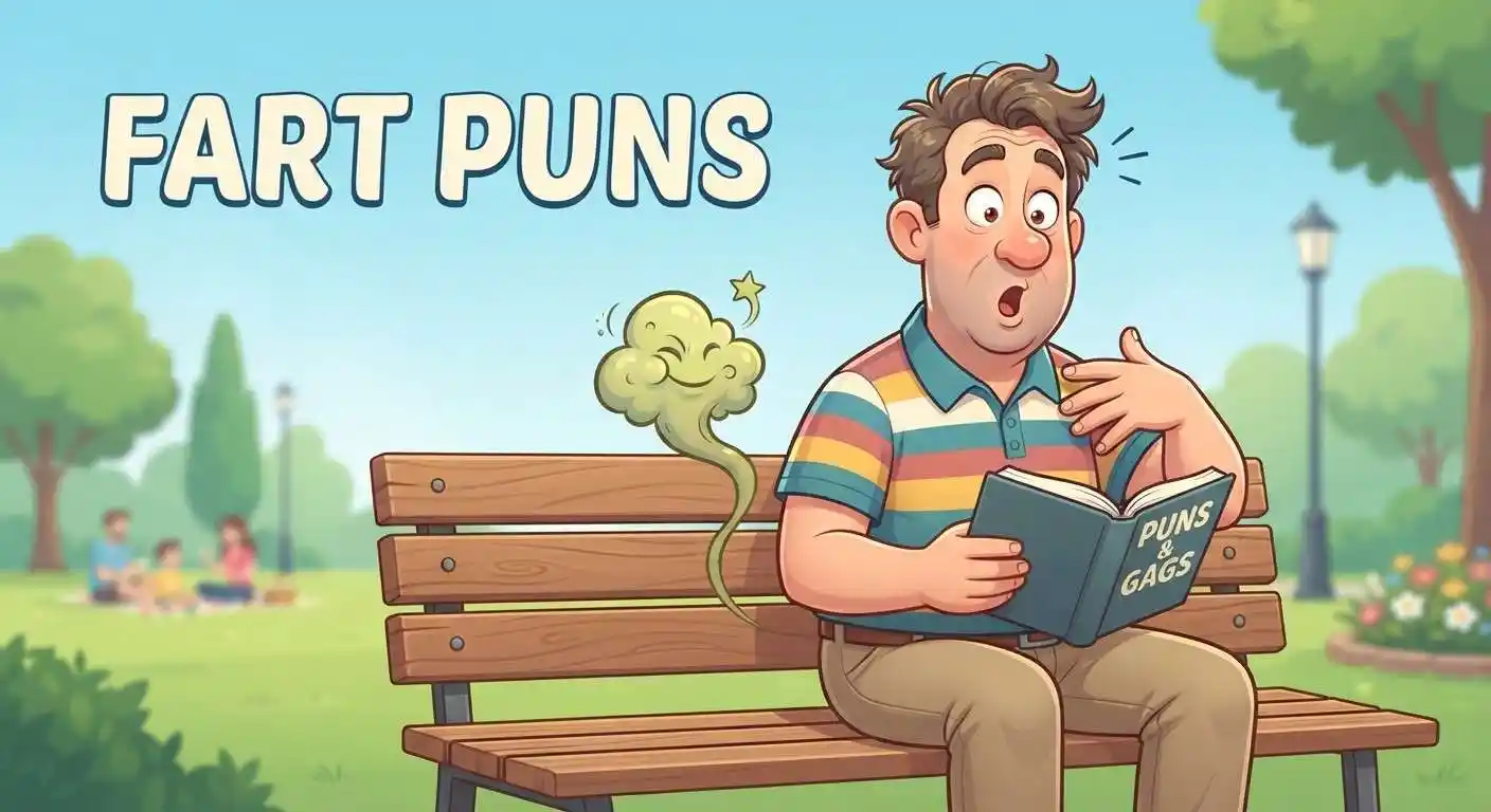 Funny fart pun scene
